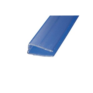 Profilo a U Guttagliss trasparente, 210 cm, per coperture in plastica.
