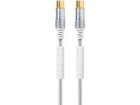 Schwaiger® Anschlusskabel Antennen 110 dB Transparent 1,5 m