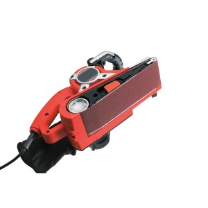 Bande abrasive LUX K40, 65x410mm pour ponceuse à bande, idéale pour bois, métal et peinture.