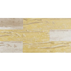 Panneau mural Grosfillex Element Compact Cabane Jaune, panneau décoratif aspect bois.