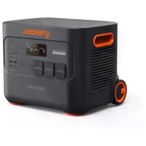 Jackery Powerstation Explorer 3000 Pro : Station d'alimentation mobile avec roues, idéale pour le camping et l'alimentation de secours.