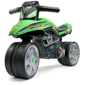 Falk Bud Racing Motobike, moto verde per bambini per gioco e divertimento dai 2 anni.