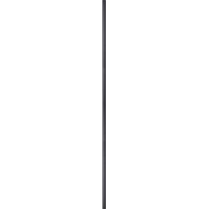 Tuyau noir, 50 cm de long, Ø 2,7 cm, pour la construction de meubles et la décoration de style industriel.