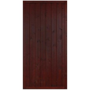 Clôture de jardin Oxford marron, laquée, 90x180 cm. Clôture en bois pour jardin et terrasse.