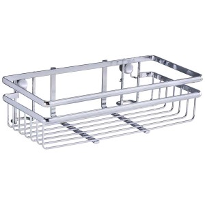 Étagère universelle Wenko Style chromée brillante, 7x25x12 cm, pour cuisine et salle de bain.