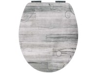 Sanitop-Wingenroth WC-Sitz mit Absenkautomatik Dekor H-G Holzromantik