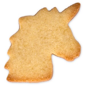 Ausstecher Einhornkopf aus Edelstahl, 8 cm, ideal für detailreiche Plätzchen.