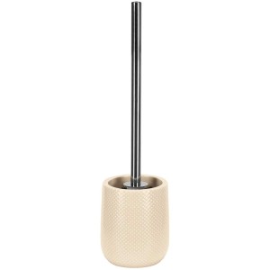 Kleine Wolke WC-Garnitur Dotty, sandbeige Steinzeug WC-Bürste mit offenem Behälter.