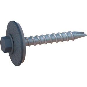 Vite per tetti e facciate SDF, alluminio antracite, 6x38 mm, per fissaggio pannelli per tetti.