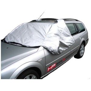 Couverture magnétique argentée pour pare-brise sur voiture, protection contre le gel pour les vitres avant et latérales.