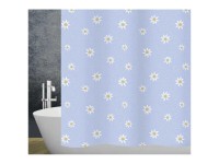 Tenda Da Doccia Floreale Ruelvth 183x213 Cm - Fiori Selvatici Gialli E Blu - Impermeabile Con Ganci