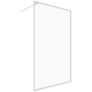 Paroi de douche à l'italienne Baliv DUK-120.80 avec cadre chromé, 195x120 cm.