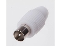 Schwaiger IEC Antennenstecker Weiss