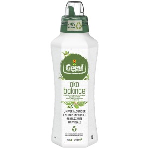 Gesal Öko-Balance fertilizzante universale 1L bottiglia in plastica riciclata.