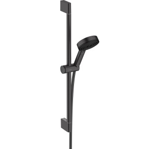Set doccia Hansgrohe Pulsify Select con asta da 65 cm, nero opaco.