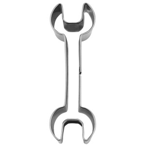 Ausstecher Schraubenschlüssel, Metall, 7,5 cm. Küchenhelfer zum Backen und Basteln.