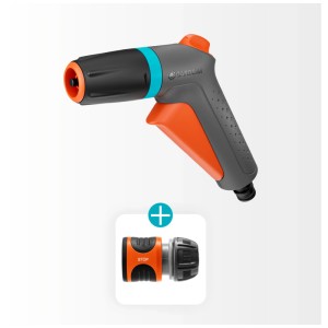 Gardena Set Classic con pistola per pulizia, 2 pezzi, con pistola e raccordo per irrigazione giardino.