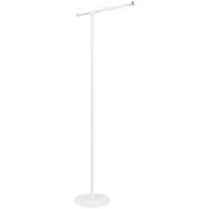 Lampada da terra a LED bianca Brilo Everywhere con dimmer touch e batteria. Ideale come fonte di luce flessibile.