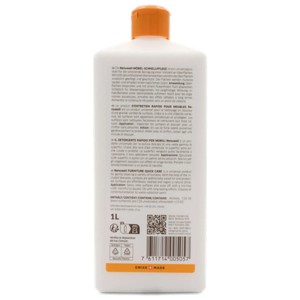 Renuwell Möbel-Schnellpflege, 500 ml Flasche für Holzpflege und andere Oberflächen.