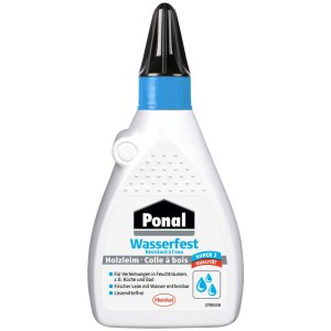 Ponal Super 3 Holzleim, 120g Flasche, wasserfest, für Küche und Bad.