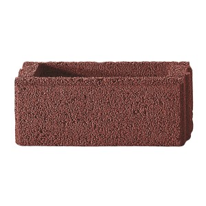 Bloc standard marron Kann pour mur de jardin (50x20x25cm) pour bordures et systèmes de murs.