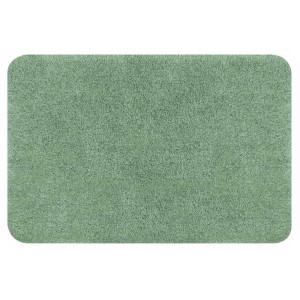 Tappeto bagno Spirella Bree verde basilico, 55x65 cm, tappetino soffice.
