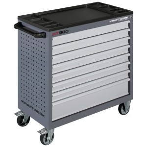 Kraftwerk Servante d'atelier BT900 avec 8 tiroirs, gris, 100x91,9x47,4 cm.