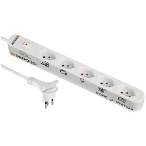 Multiprise Skross® Home Station avec 5 prises T13 et câble de 1,5 m.