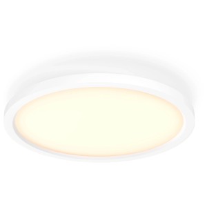 Dimmbares, rundes Philips LED-Panel Aurelle in Aluminium Weiss, 21W, 2300lm.
