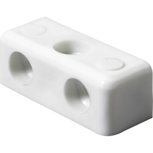 Hettich connettore angolare a blocco, set da 20, plastica, bianco, 12x12x35 mm, per raccordi di collegamento.
