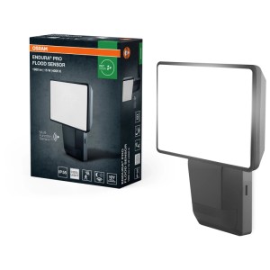 Faro LED da esterno Osram Endura, grigio scuro, con sensore di movimento. Ideale per parete esterna.