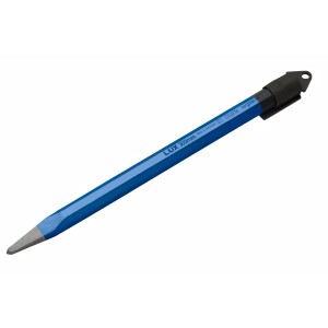 Scalpello da muratore LUX, punta, 300 mm, blu, in acciaio al cromo-vanadio per lavori di muratura.