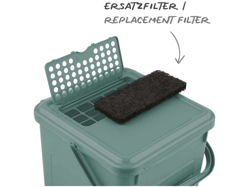 Rotho Seau à compost bio avec charbon actif 9 l - Poubelles