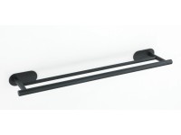 Wenko Badetuchstange Duo Orea Turbo-Loc® Edelstahl Schwarz matt