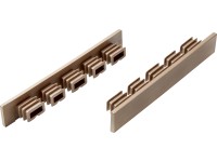 Endkappen für WPC-Terrassendielen Bi-Color 6 Stk.