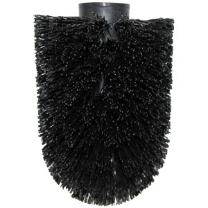 Spirella Ersatzbürste, schwarz, Ø 72 mm, für WC-Bürsten. Bürstenkopf aus Stahl und Kunststoff.