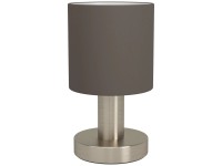 Eglo Tischleuchte Montetto Stahl Textil Cappuccino