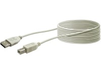 Schwaiger® Cavo di allacciamento USB 2.0 Grigio lunghezza 3 m