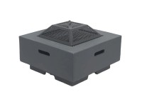 Colibri Feuerschale Quader Anthrazit 58 x 58 cm