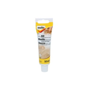 Tube Molto Holzkitt Buche hell, 50ml, für Reparaturen im Innen- und Aussenbereich.