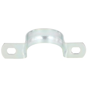 Bride métallique M32, acier en 2 parties, pour fixation de tube ondulé, lot de 10.