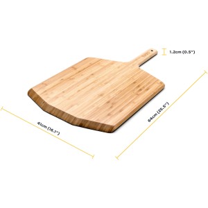 Pelle à pizza et planche à découper Ooni en bambou, 40 cm, pour fours à pizza et grills.