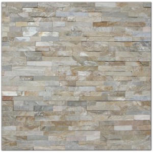 Rivestimento Euro Stone Quarzite Beigemix, effetto pietra naturale per interni ed esterni.
