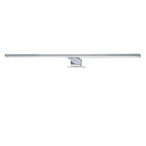 Luminaire miroir LED Briloner, 60 cm, chrome. Lampe de salle de bain avec lumière blanche neutre et protection anti-éclaboussures.