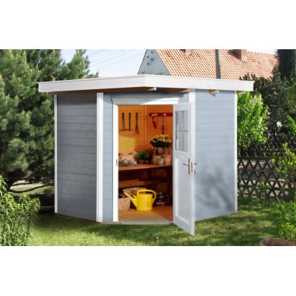 Weka Gartenhaus Angolo 229 Grau Gr. 1