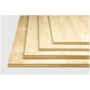 3-Schichtplatten Fichte/Tanne, 19 mm stark, für Möbel- und Regalbau.