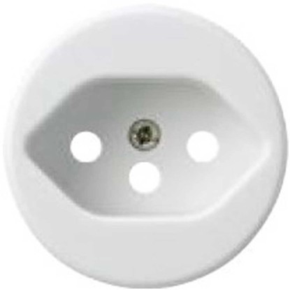 Hager Steckdosen-Frontplatte Basico 1 x Typ13 Weiss