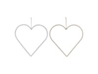 Herz Kardia zum Hängen Metall assortiert 39 x 39 cm / 1 Stk.