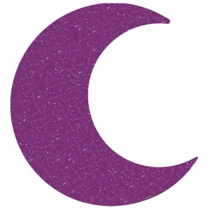 Mezzaluna viola con effetto glitter, Aladine Diamond Glow per accessori pittura.