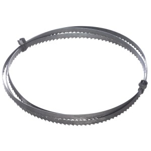Lame de scie à ruban en acier Einhell, 1400x7 mm, 6 TPI, pour des coupes précises dans le bois, le plastique et l'aluminium.